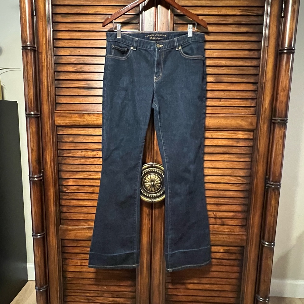 Designer Lauren Ralph Lauren Dark Blue Denim Bootcut Jeans Women’s Size 10